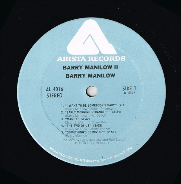 Barry Manilow : Barry Manilow II (LP, Album, RE, Ter)