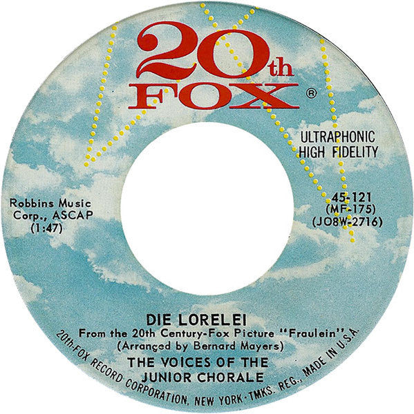 The Harry Simeone Chorale / The Voices Of The Junior Chorale : The Little Drummer Boy / Die Lorelei (7", Single, Ind)
