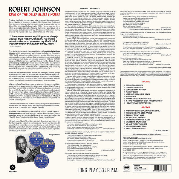 Robert Johnson : King Of The Delta Blues Singers (LP, Comp, Mono, Ltd, RE, 180)