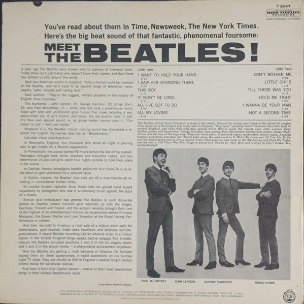 The Beatles : Meet The Beatles! (LP, Album, Mono, RP)