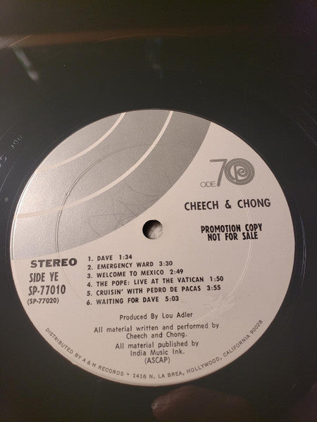 Cheech & Chong : Cheech And Chong (LP, Album, Promo)