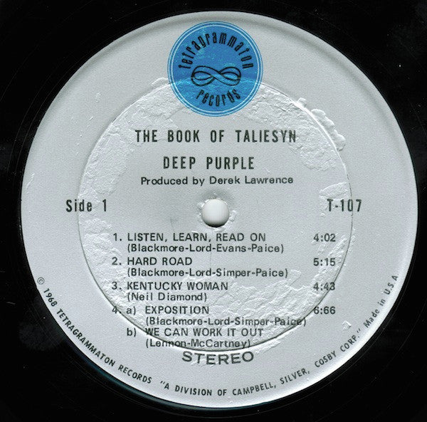 Deep Purple : The Book Of Taliesyn (LP, Album)