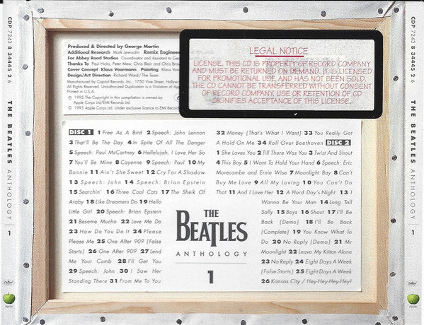 The Beatles : Anthology 1 (2xCD, Album, Promo)