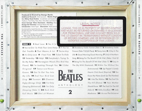 The Beatles : Anthology 2 (2xCD, Album, Promo)