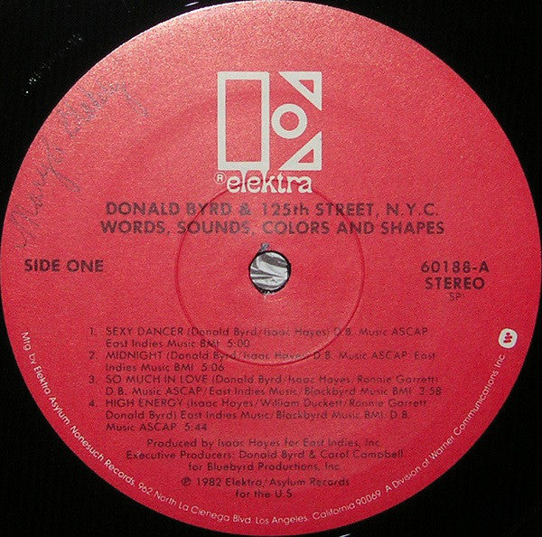 Donald Byrd & 125th Street, N.Y.C. : Words, Sounds, Colors And Shapes (LP, Album)