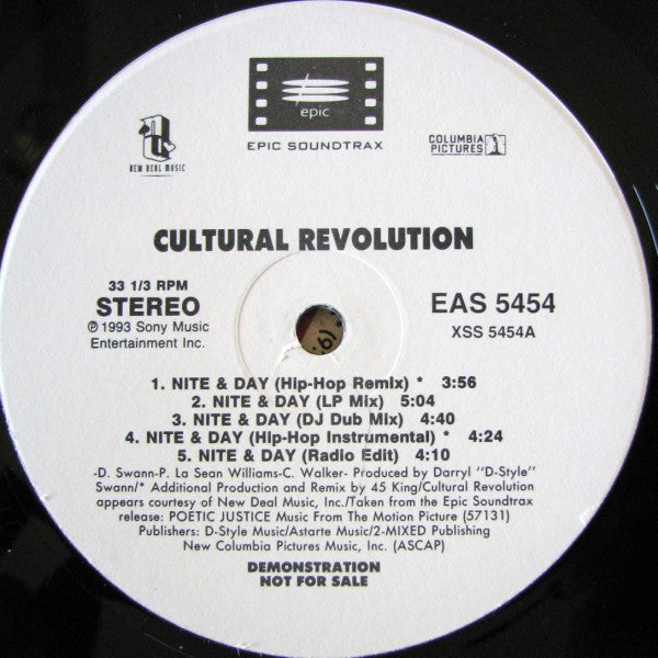 Cultural Revolution : Nite & Day (12", Promo)