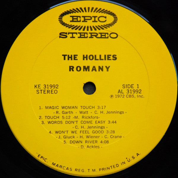 The Hollies : Romany (LP, Album, Pit)