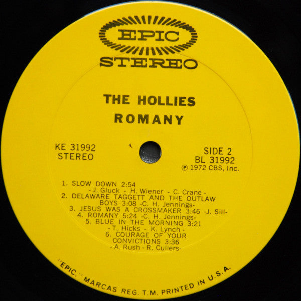 The Hollies : Romany (LP, Album, Pit)
