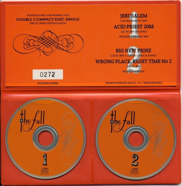 The Fall : Jerusalem (2xCD, Mini, Single, Ltd, Num)