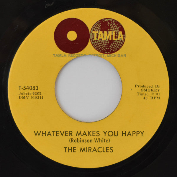 The Miracles : Mickey's Monkey / Whatever Makes You Happy (7", Single)