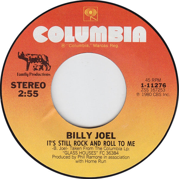Billy Joel : It's Still Rock And Roll To Me (7", Single, Styrene, Ter)