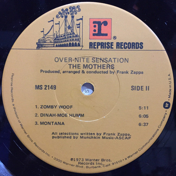 The Mothers : Over-Nite Sensation (LP, Album, Gat)