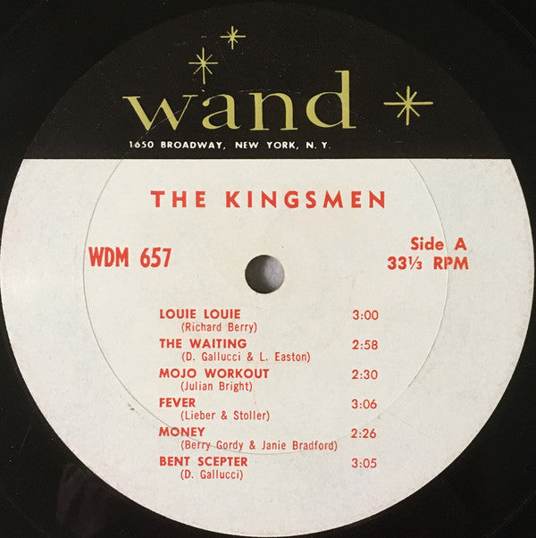 The Kingsmen : The Kingsmen In Person Featuring Louie, Louie (LP, Album, Mono, Ter)