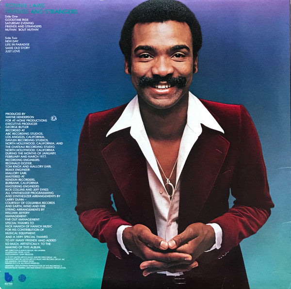 Ronnie Laws : Friends And Strangers (LP, Album, Ter)