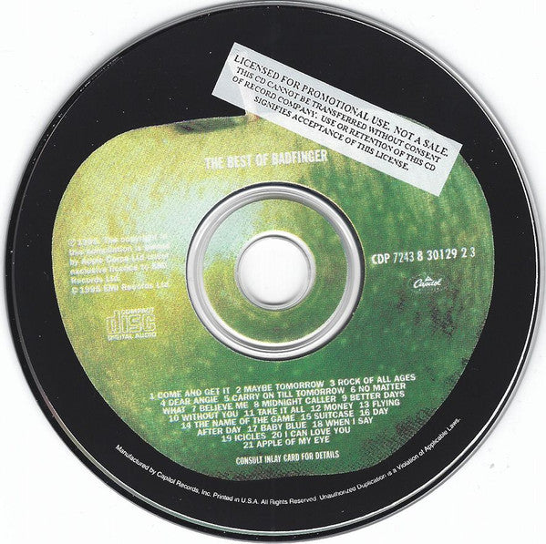 Badfinger : The Best Of Badfinger (CD, Comp, Promo, RM)