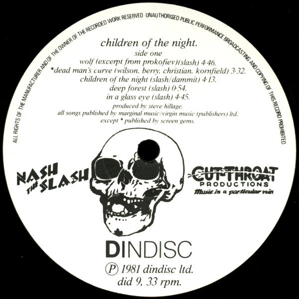 Nash The Slash : Children Of The Night (LP, Album)