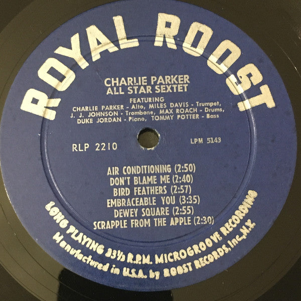 Charlie Parker : All Star Sextet (LP)