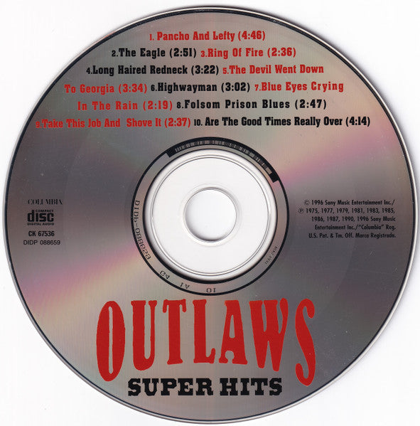 Various : Outlaws Super Hits (CD, Comp)