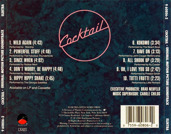 Various : Cocktail - Original Motion Picture Soundtrack (CD, Comp)