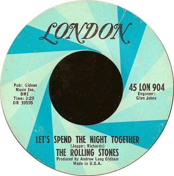 The Rolling Stones : Let's Spend The Night Together / Ruby Tuesday (7", Single, Styrene, Pit)