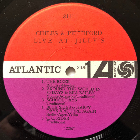 Chiles & Pettiford : Live At Jilly's (LP, Album, Mono)