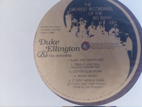 Duke Ellington, Frankie Carle, Bob Chester, Jack Teagarden : The Greatest Recordings Of The Big Band Era (4xLP, Comp + Box)