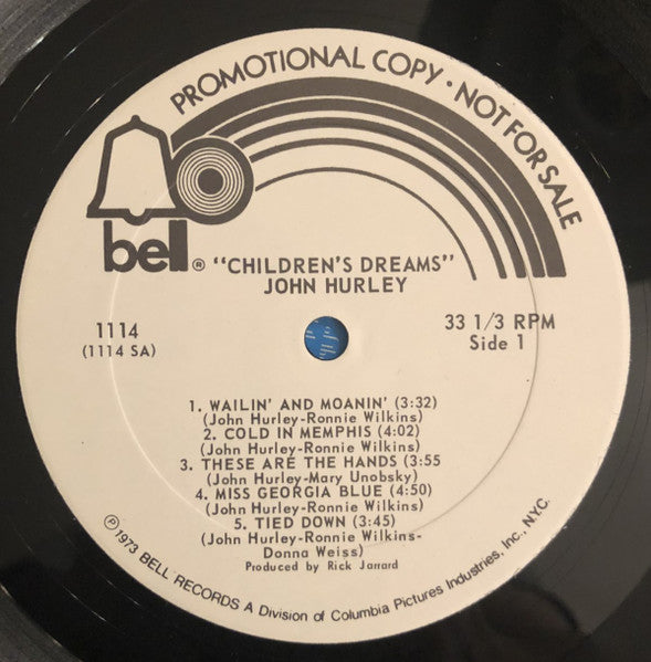 John Hurley : Children's Dreams (LP, Album, Promo)