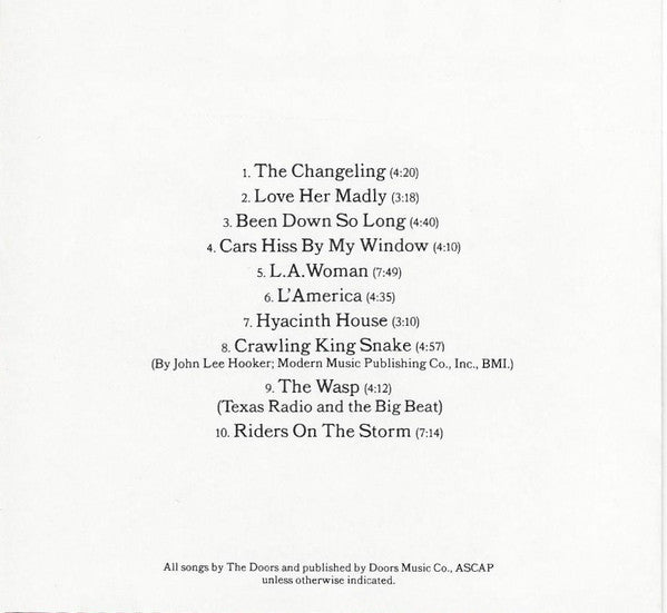 Doors* : L.A. Woman (CD, Album, RE, RM)