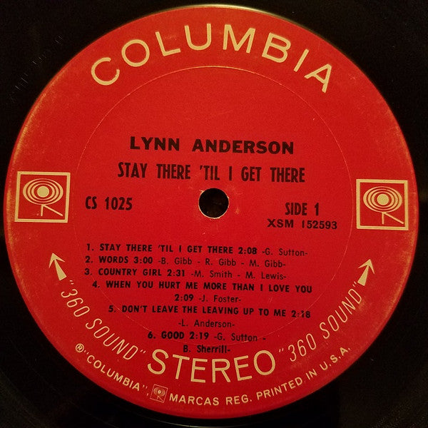 Lynn Anderson : Stay There 'Til I Get There (LP, Album, Ter)