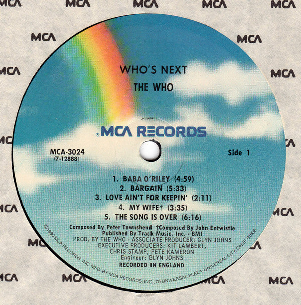 The Who : Who's Next (LP, Album, RE, Pin)