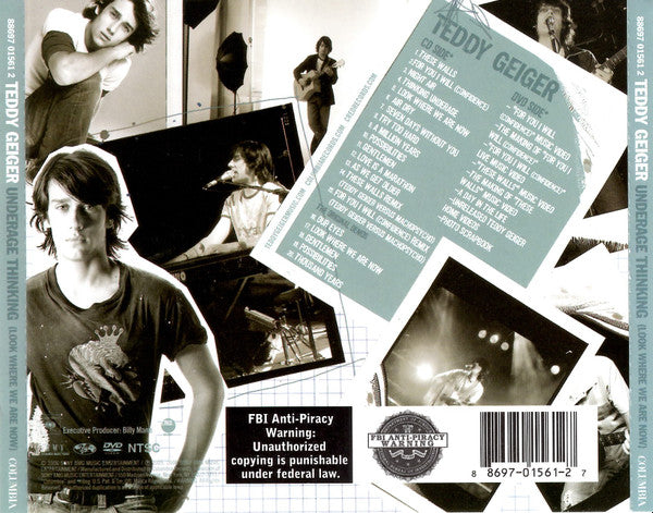 Teddy Geiger : Underage Thinking (Look Where We Are Now) (CD, Album, RE + DVD-V, NTSC, Reg)