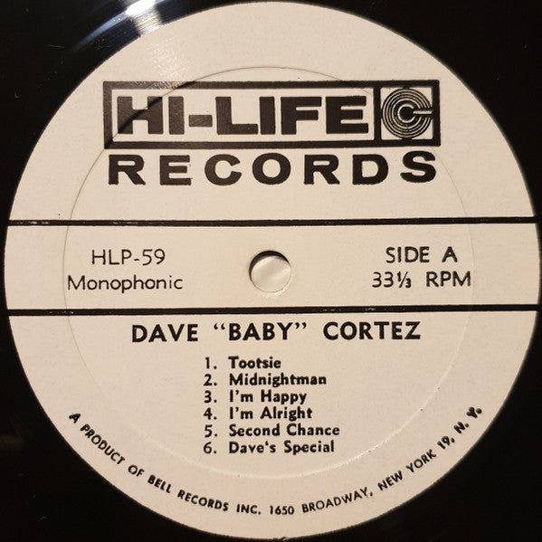Dave "Baby" Cortez : Dave "Baby" Cortez (LP, Mono)