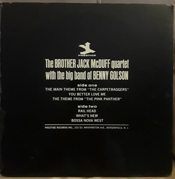 The Brother Jack McDuff Quartet With The Big Band Of Benny Golson : The Dynamic Jack Mc Duff (LP, Album, Mono, Gat)