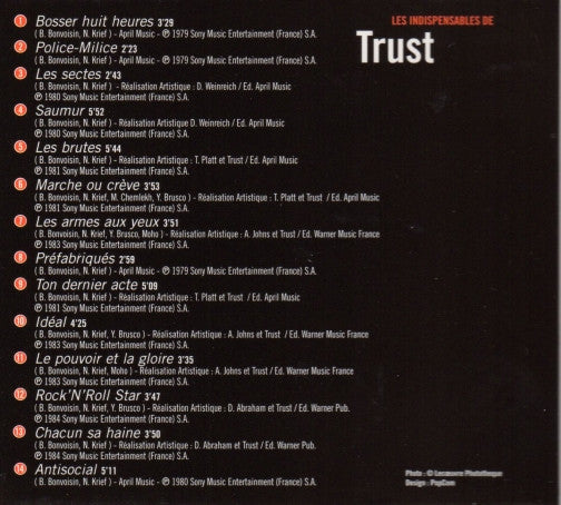 Trust (2) : Les Indispensables De Trust (CD, Comp)
