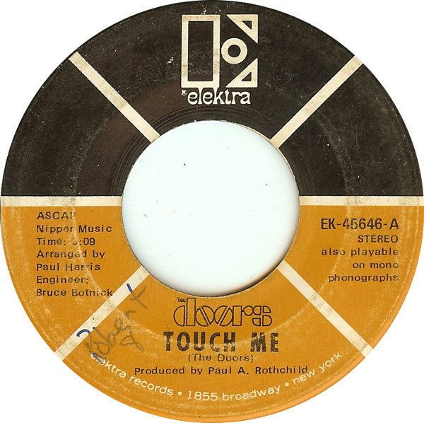 The Doors : Touch Me / Wild Child (7", Single, ARP)