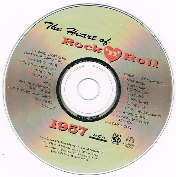 Various : The Heart Of Rock 'N' Roll - 1957 (CD, Comp, RE)