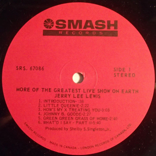 Jerry Lee Lewis : By Request: More Of The Greatest Live Show On Earth (LP, Album)