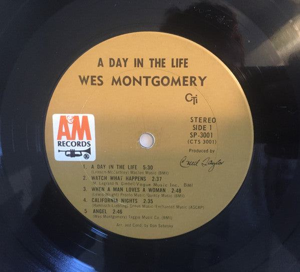Wes Montgomery : A Day In The Life (LP, Album, Gat)