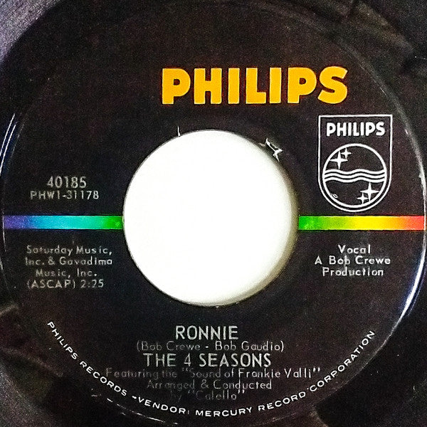 The 4 Seasons* : Ronnie / Born To Wander (7")