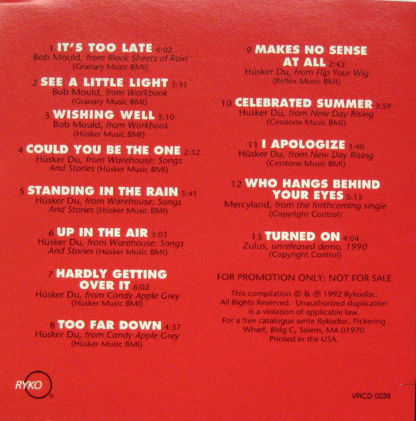 Various, Sugar (5) : Life Before Sugar / Copper Blue (CD, Album, Comp, Promo + CD, Album, M/Print, Promo)
