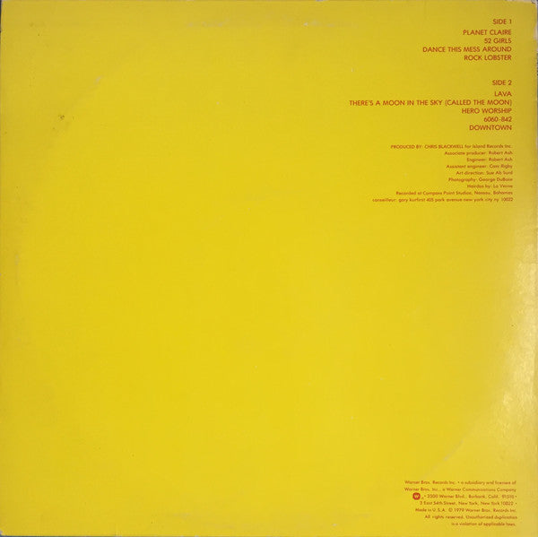 The B-52's : The B-52's (LP, Album, RP, Los)