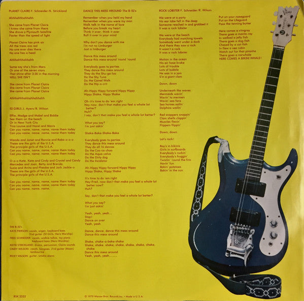 The B-52's : The B-52's (LP, Album, RP, Los)