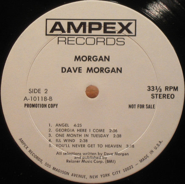 Dave Morgan (2) : Morgan (LP, Album, Promo, ARP)