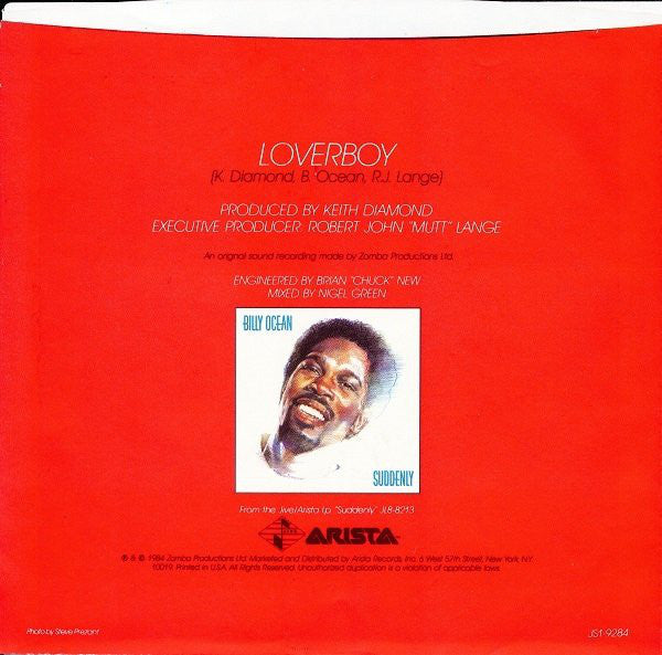 Billy Ocean : Loverboy (7")