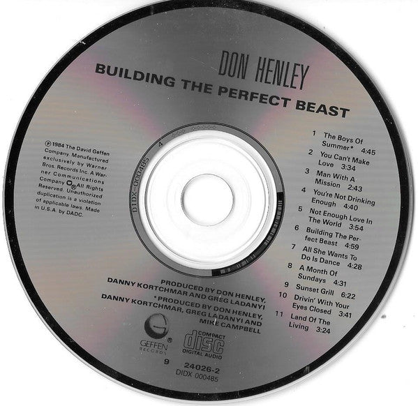 Don Henley : Building The Perfect Beast (CD, Album, RE, DAD)