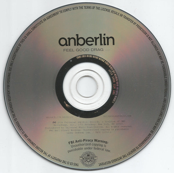 Anberlin : Feel Good Drag (CD, Single, Promo)