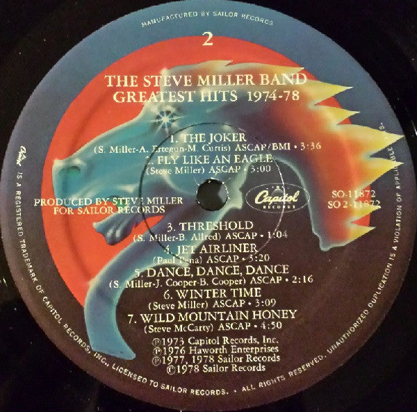 Steve Miller Band : Greatest Hits 1974-78 (LP, Comp)