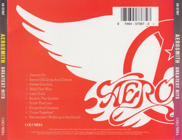 Aerosmith : Aerosmith's Greatest Hits (CD, Comp, RE, RM)