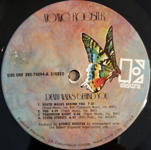 Atomic Rooster : Death Walks Behind You (LP, Album, San)