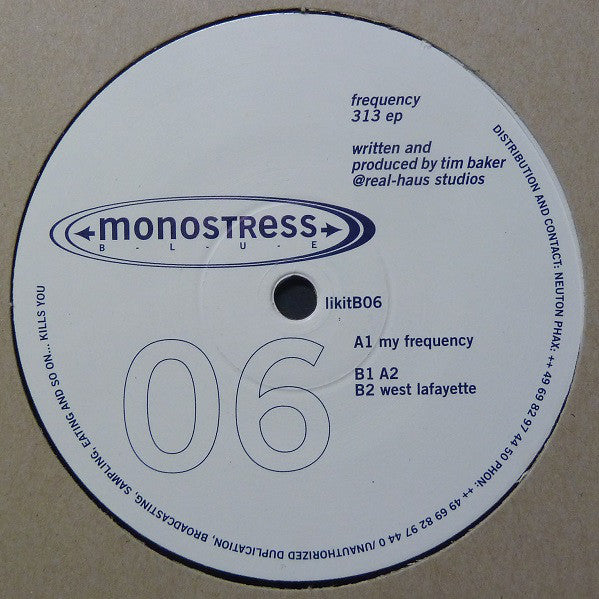 Tim Baker : Frequency 313 EP (12", EP)